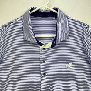 Greyson Mens XL Golf Polo Shirt Purple Striped Short Sleeve Stretch Ridgewood CC